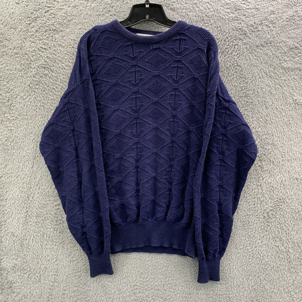 LORD JEFF Sweater Mens Size Large Pullover Sweatshirt Blue*